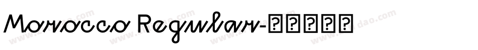Morocco Regular字体转换